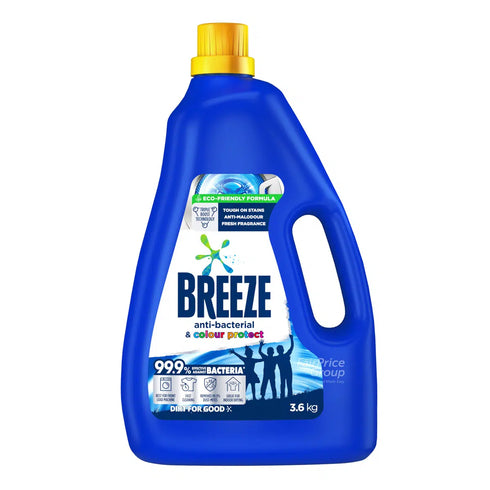Breeze Antibacterial & Colour Protect Liquid Detergent 3.6kg
